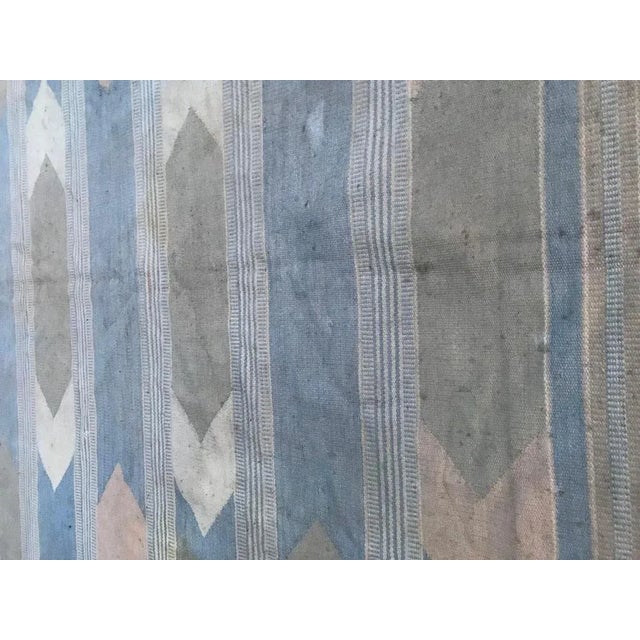 Vintage Indian Flat-Woven Rug, 1980s For Sale - Image 3 of 10
