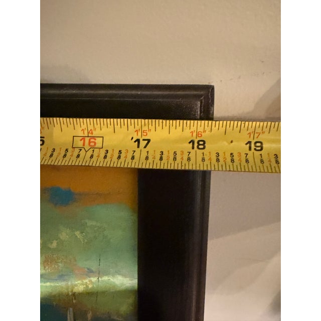 Contemporary Mexican Abstract Landscape Painting Signed S. Ponce For Sale - Image 10 of 12