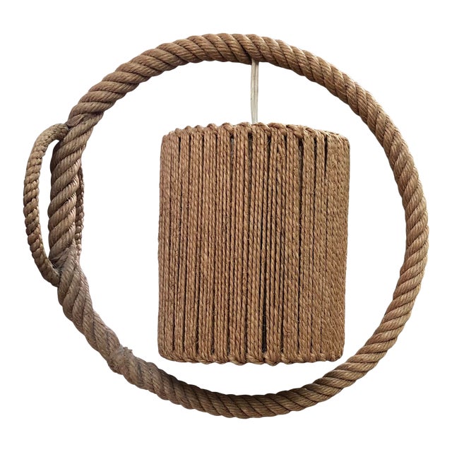 Rope Sconce Audoux Minet, Circa 1960 For Sale