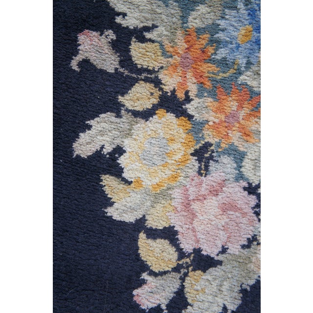 Textile Karastan Decorette Floral Bouquet Modern Oval Area Rug Mat 60" For Sale - Image 7 of 14