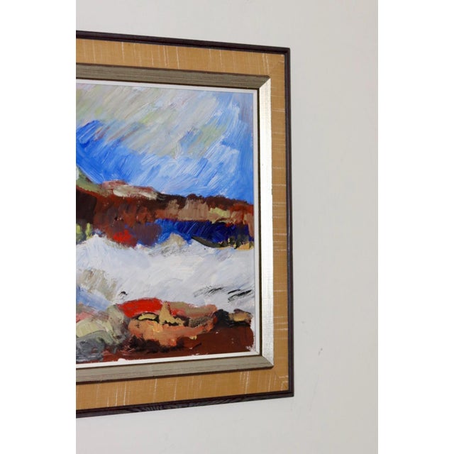 H Öman, Mountain Motif, 1960s, Oil on Board, Framed For Sale - Image 10 of 11