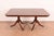 John Widdicomb Georgian Banded Mahogany Double Pedestal Extension Dining Table, Newly Refinished For Sale - Image 9 of 11