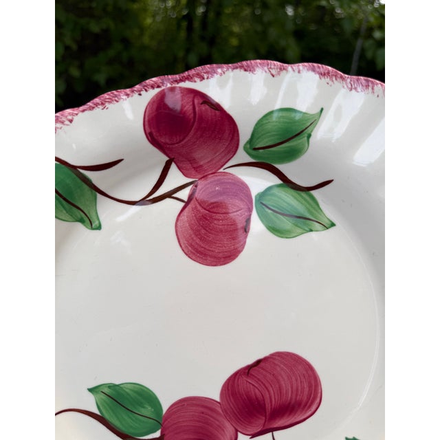 Vintage Blue Ridge Pottery Crab Apple Serving Platter Small For Sale - Image 6 of 8