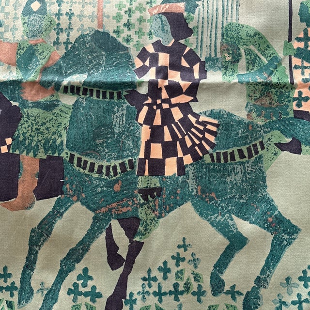 Textile 2 Tibor Atournament Design Fabric Squares Stratford on Avon England For Sale - Image 7 of 11