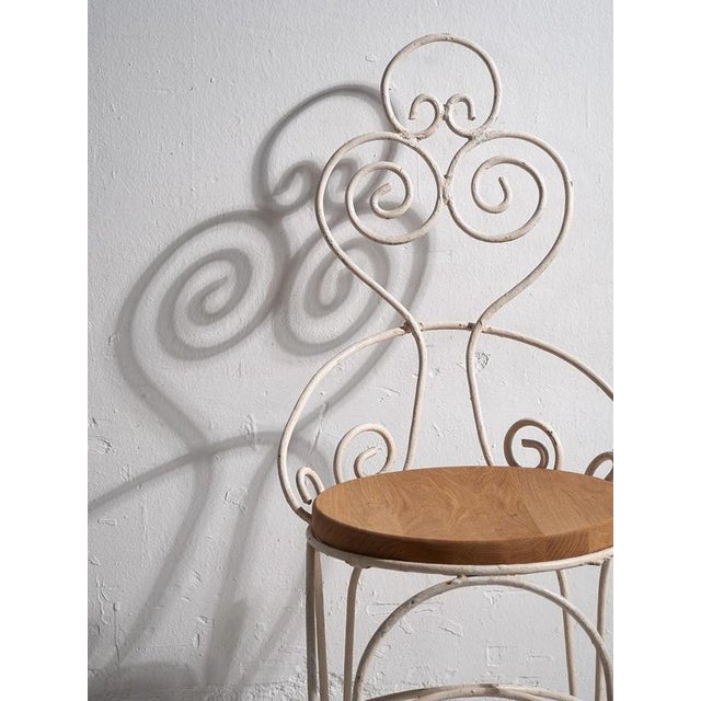 Antique White Garden Chairs, 1920s, Set of 4 For Sale - Image 16 of 18