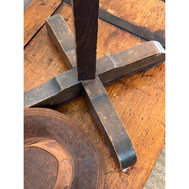 Antique Mission Oak Freestanding Hall Tree Coat Rack C. 1910 For Sale - Image 4 of 6