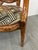 Carved Wood Cane Back Arm Chairs, Pair For Sale - Image 11 of 12