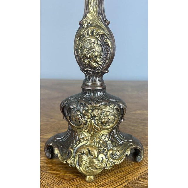 Vintage French Style Ornate Decorative Candleholder For Sale - Image 6 of 10