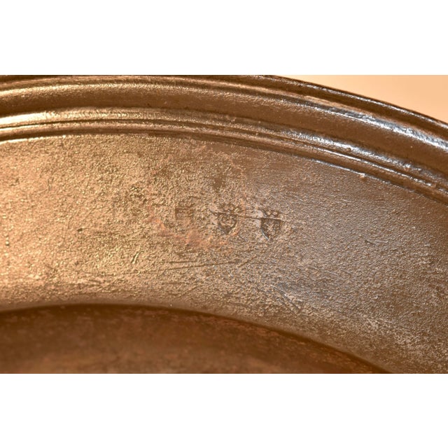 18th Century English Pewter Charger For Sale In Greensboro - Image 6 of 11