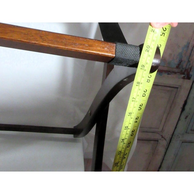 Vintage Old Hotel Luggage Stand Wood For Sale - Image 10 of 11