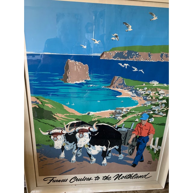 Original Silkscreen Poster Furness Cruises to the Northland Hand Signed by Artist Adolph Treidler For Sale - Image 11 of 12