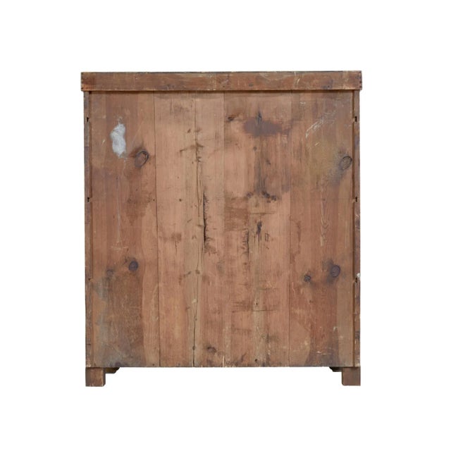 Wood Swedish Rustic Painted Pine Cupboard, 1800s For Sale - Image 7 of 11