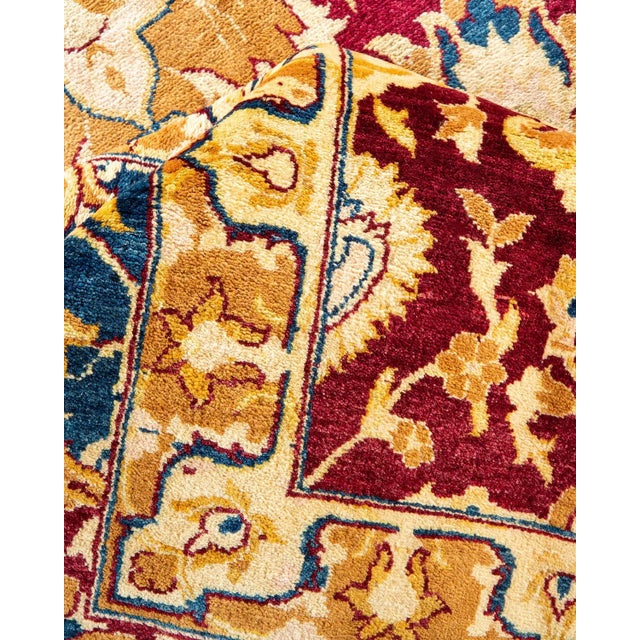 Textile Mogul, One-of-a-Kind Hand-Knotted Area Rug in Red, 8' 0" x 10' 1" For Sale - Image 7 of 8