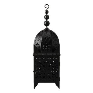 Moroccan Pierced Iron Lantern For Sale