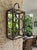 Metal Vintage Palm Beach Regency Patinated Metal & Mirrored Geometric Candle Sconce For Sale - Image 7 of 12
