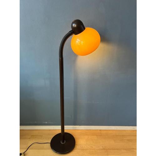 Mid Century Space Age Mushroom Floor Lamp by Hala Zeist. The mushroom shade can easily be adjusted in position with its...