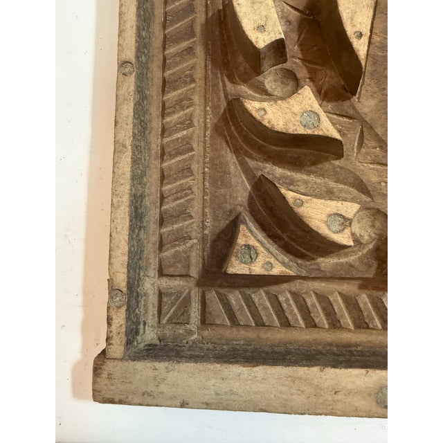 Lakshmi Indian Goddess Sculptural Wall Art Square For Sale - Image 12 of 12