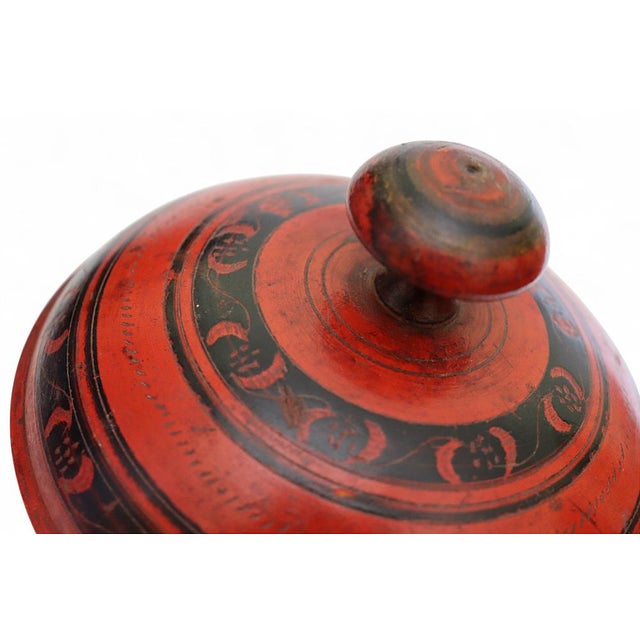 Wooden Lacquerware Spice Box, 1950s For Sale - Image 10 of 11