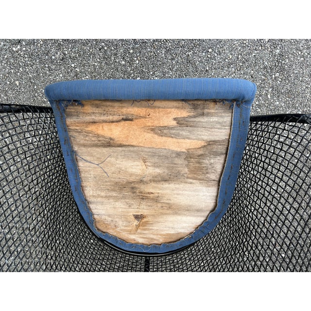 Vintage 1950s Sculptural Drape Wire Mesh Chairs Attributed to Russel Woodard, 4 Pieces For Sale - Image 13 of 15