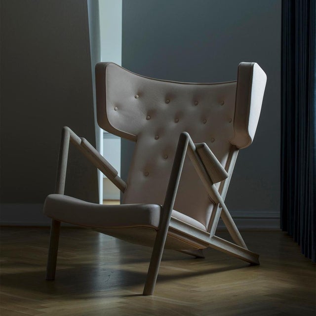 Wood Grasshopper Armchair in Wood and Fabric by Finn Juhl For Sale - Image 7 of 13