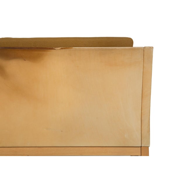 Danish Modern Leather, Tweed & Oak Sofa Model Ej 315 by Erik Jorgensen For Sale - Image 14 of 18