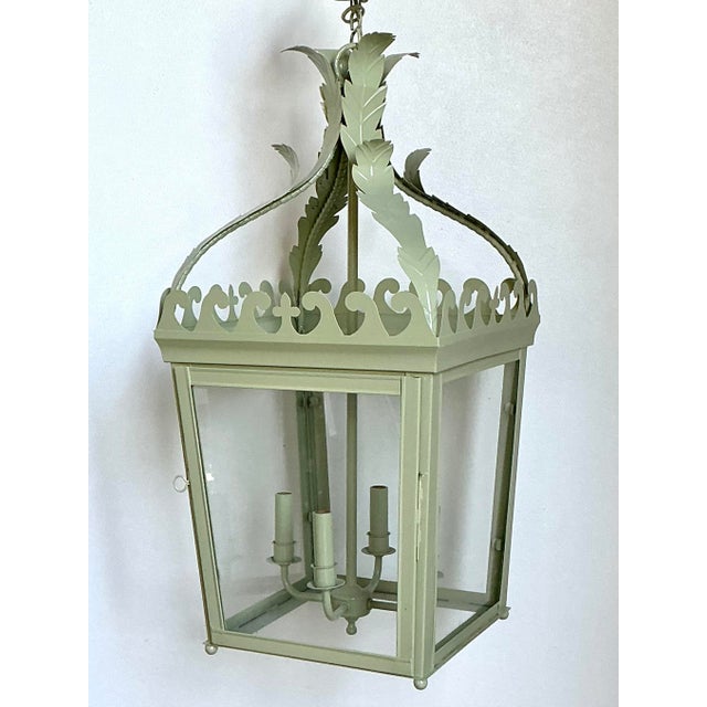 Vintage Timothy Langston Georgian Hall Lantern For Sale In West Palm - Image 6 of 12