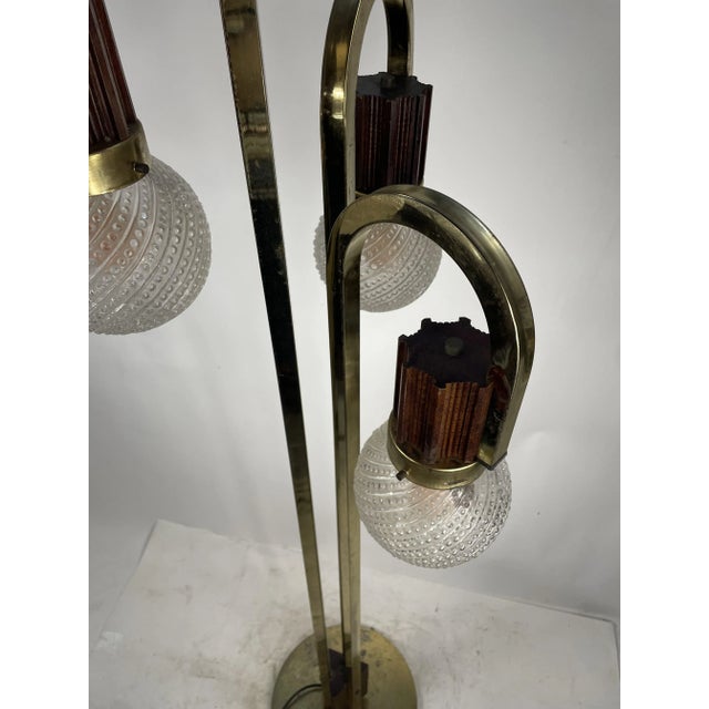 Vintage Italian Floor Lamp with Crystal Globes, 1960s-1970s For Sale - Image 9 of 13