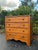 1900 - 1909 Antique Pine Four-Drawer Chest With Scalloped Base For Sale - Image 5 of 5