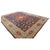 1940s Antique Persian Tabriz Wool 10X13 Navy, Orange & Teal Handmade Area Rug #9902146 For Sale - Image 5 of 7