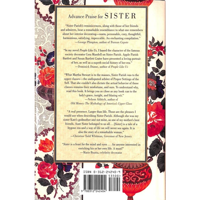 Traditional "Sister: The Life of Legendary American Interior Decorator - Mrs. Henry Parish Ii" 2000 Bartlett, Apple Parish & Crater, Susan Bartlett For Sale - Image 3 of 11