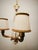 Brass and Murano Chandelier with Silk Lampshades, 1950s For Sale - Image 16 of 18