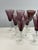 Pottery Barn Circa 1990's Pottery Barn Amethyst Champagne Flutes, Set of Nine For Sale - Image 4 of 12