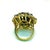 Bochic "Orient" Vintage Blue Sapphire & Diamond Cluster Ring Set 18K & Siver For Sale In New York - Image 6 of 18