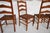 Brown Mid 20th Century Set of Four Wooden Dining Chairs With Rush Seats For Sale - Image 8 of 17