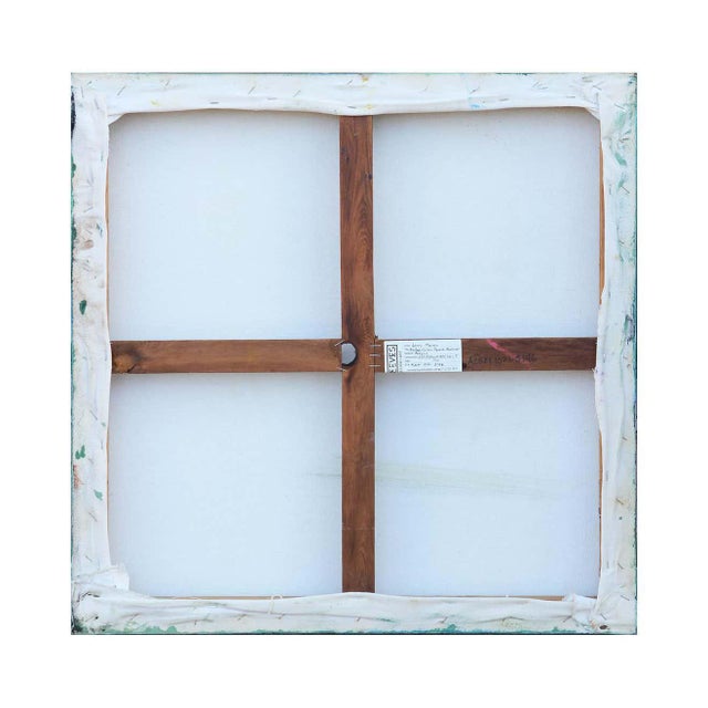 21st Century Contemporary Blue, Red, & Yellow Square Modern Abstract ...