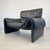 1970s Dark Blue Black De Sede Ds 2011 Leather Armchair For Sale - Image 5 of 12