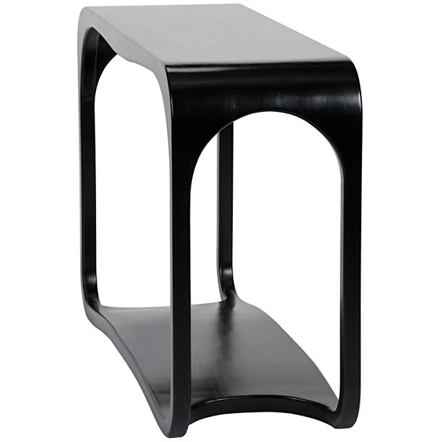 Mid-Century Modern NOIR Milena Console, Hand Rubbed Black For Sale - Image 3 of 4