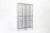 Pair of British industrial open wire mesh metal storage locker sets made in the United Kingdom. Two tall freestanding...