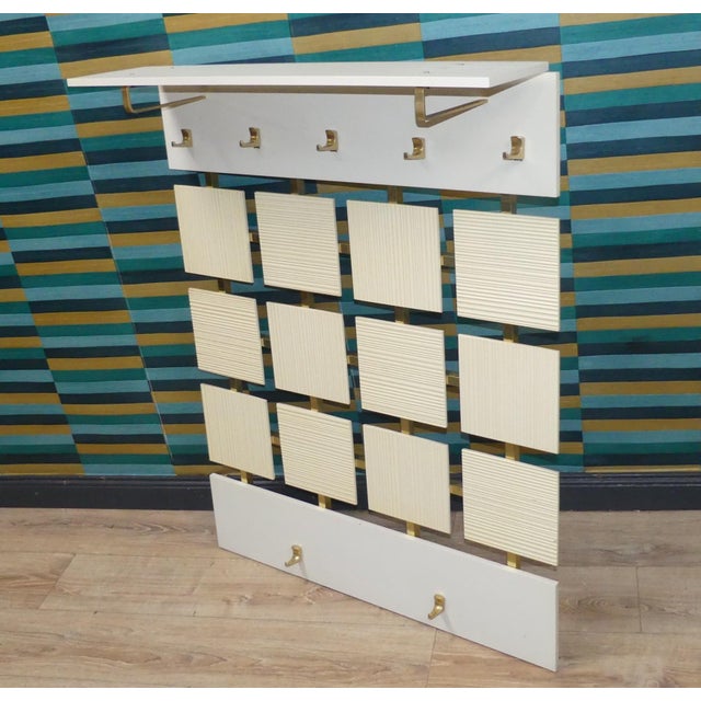 Vintage Wall Unit with Hat Shelf, 1970s For Sale - Image 9 of 9