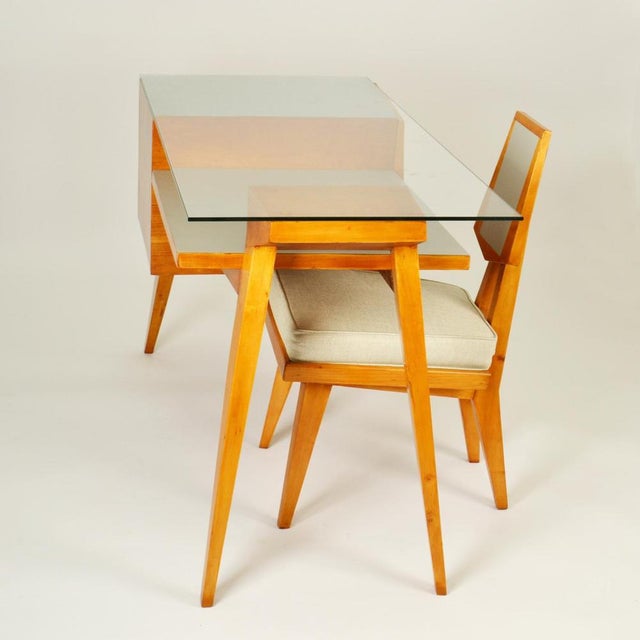 Italian Desk and Chair by Gio Ponti, 1950s, Set of 2 For Sale - Image 6 of 18