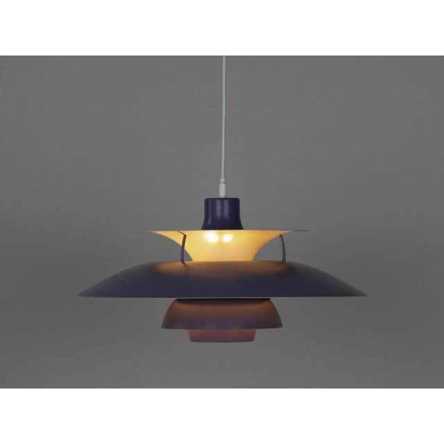 Vintage Indigo PH 5 Pendant Lamp by Poul Henningsen for Louis Poulsen, 1990s For Sale - Image 10 of 12