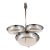 Mid 19th Century London Ritz Carlton Gebruder Hepp Silverplate 18/10 Three Bowl Condiment Server For Sale