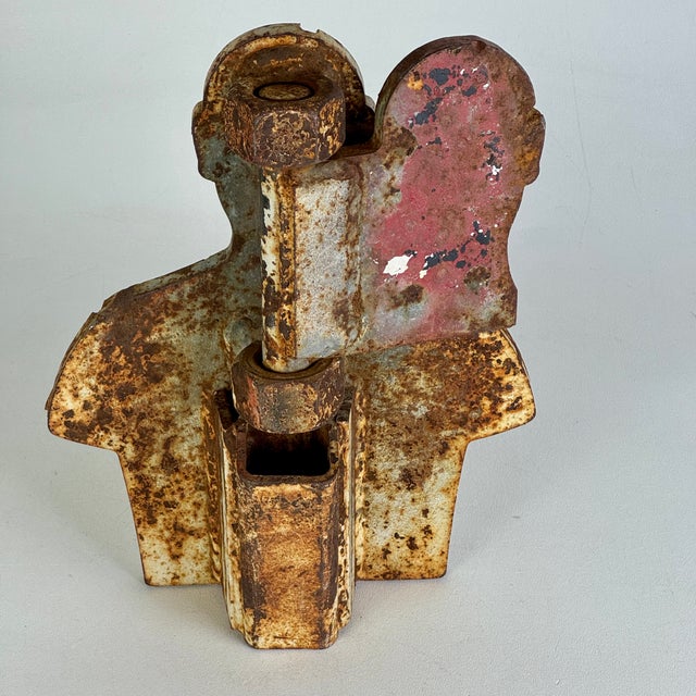 Rare Vintage Heavy Gauge Human Torso Gallery Shooting Target With Swinging Head For Sale - Image 11 of 13