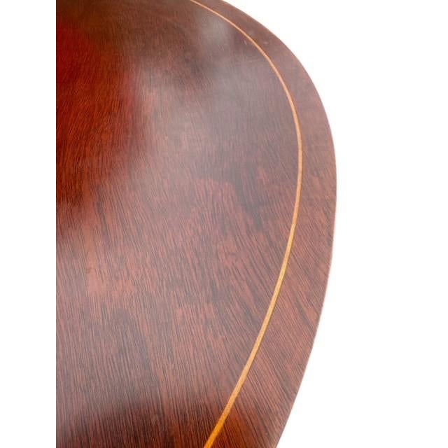 Vintage Mersman Federal Style Mahogany Drop Leaf Accent Table With Drawer For Sale - Image 15 of 15