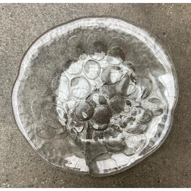 Vintage Swedish Glass Grape Plates by Ann Wärff for Kosta Boda, Set of 4 For Sale - Image 10 of 18