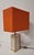 1980s Mid-Century Modern Travertine and Resin Table Lamp, 1980s For Sale - Image 5 of 11