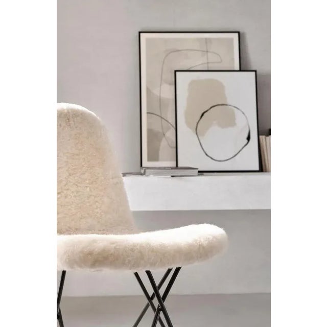 Cactus Sheepskin Dining Chair by Cuero Design For Sale - Image 4 of 9