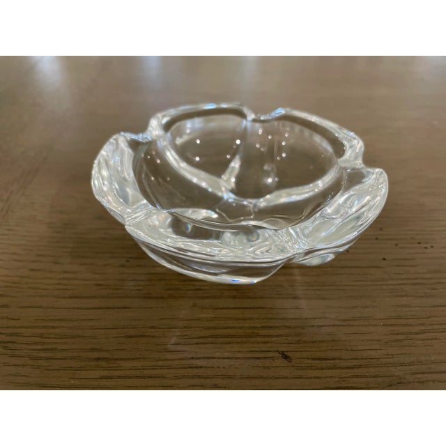 Beautiful French crystal type glass. No markings seen on it. Has weight to it.