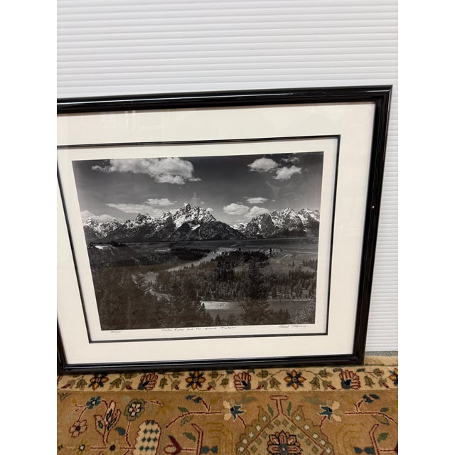 Robert Morris Snake River and the Grand Tetons Near Jackson, Wyoming B/W Limited Photography, Certificate For Sale - Image 4 of 11