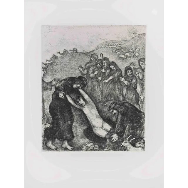 Etching on Montval wove paper, realized by Marc Chagall in 1931-39 and published by Tériade in 1956. Belongs to the series...